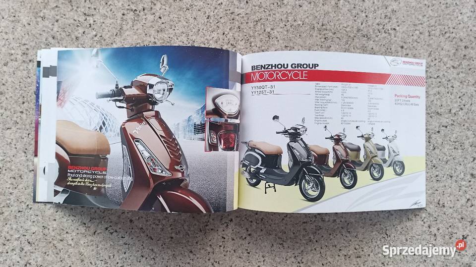 BENZHOU Motorcycle Broszura Prospekt śląskie Bytom