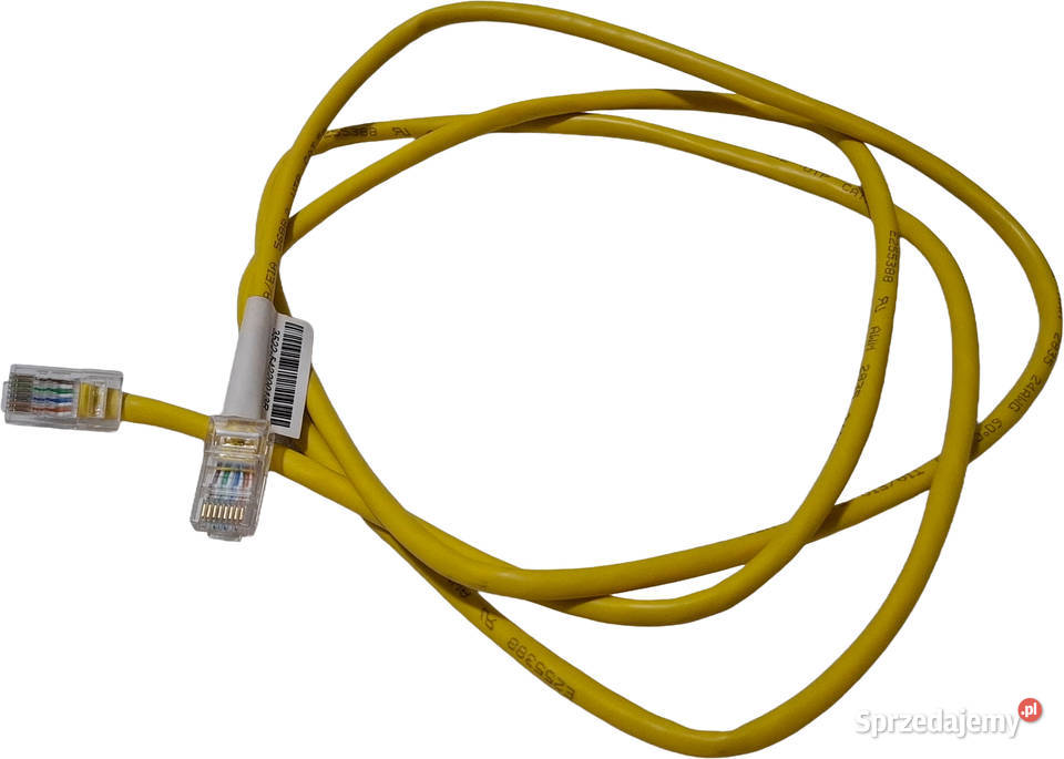 Kabel żółty RJ45RJ45 krosowy sieciowy UTP CAT5e kable i wtyczki