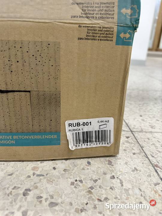 Betonowe płytki dekoracyjne białe Rubica 1 Chojnice sprzedam