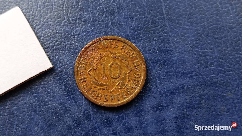 Stare monety 10 reichsfenig 1928 A NIemcy Lesko