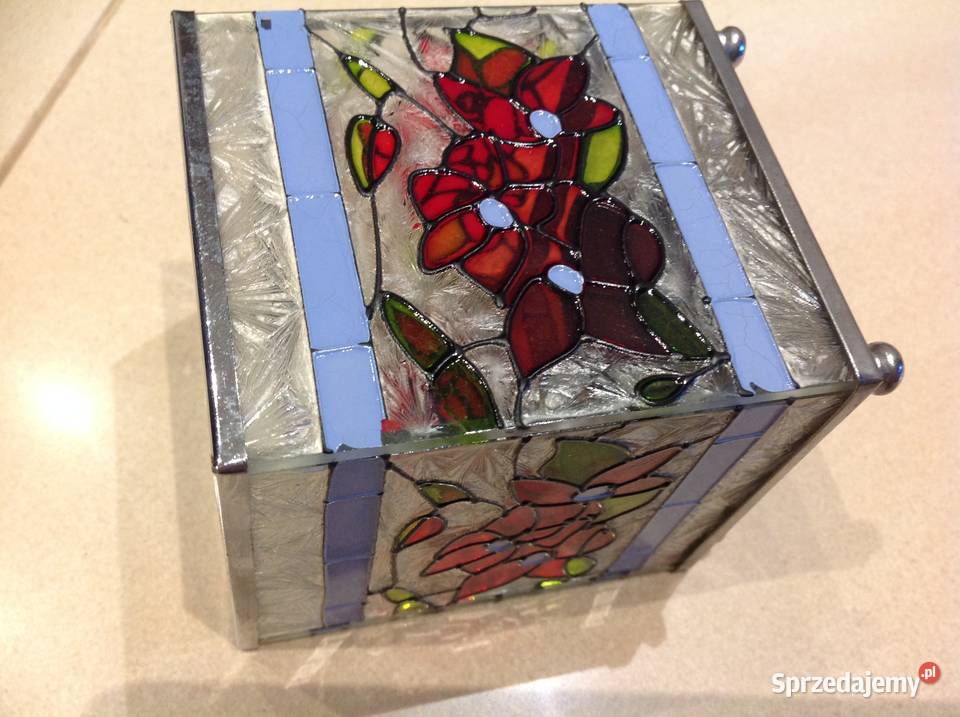 Świecznik Witrażowy Vintage Nowa Sól sprzedam