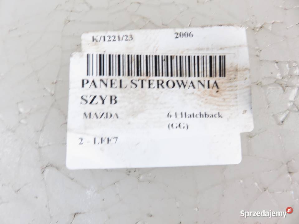 PANEL SZYB MAZDA 6 I Hatchback GG GP9A66350 Panele sterowania, przełączniki