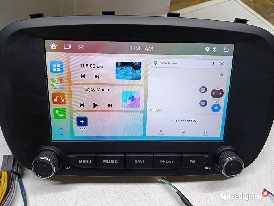 Radionawigacja GPS android Fiat 500x Drążdżewo Nowe