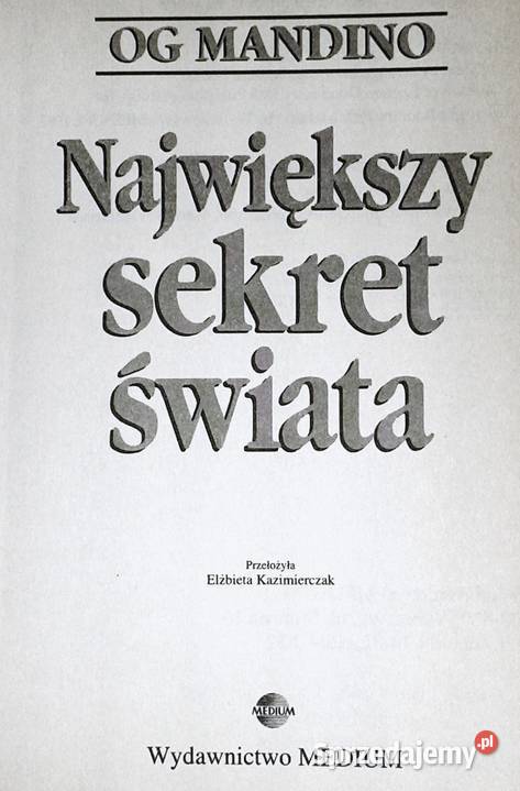 Największy sekret świata Og Mandino