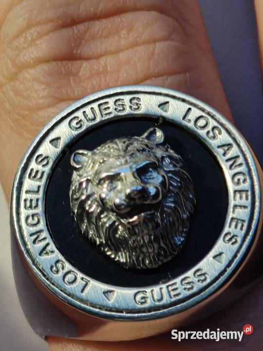 sygnet pierscionek Guess Lion Coin nienoszony Bydgoszcz