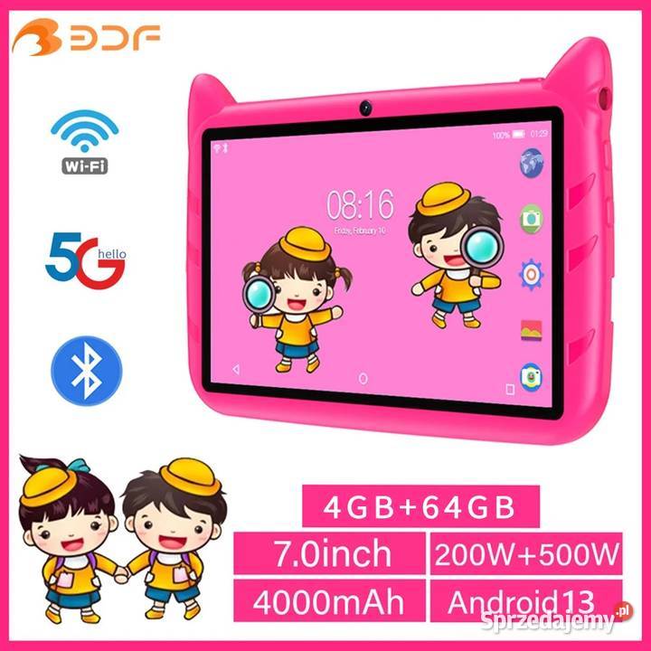 Tablet Dziecka 4GB64G GB Android 13 Idealny do Tablety i palmtopy mazowieckie Siedlce