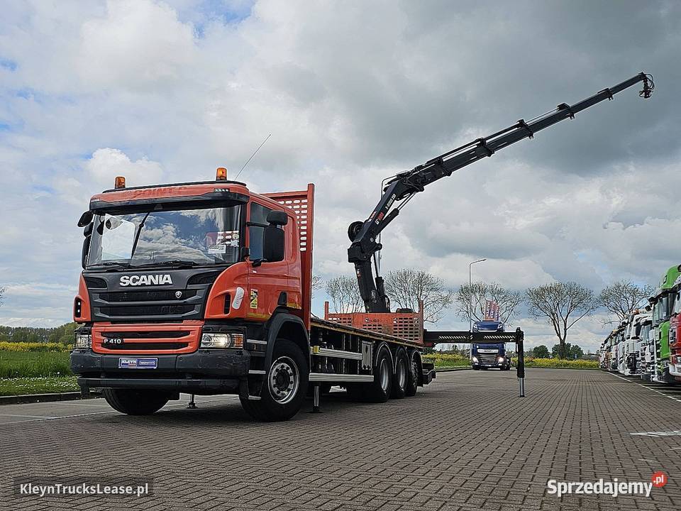 Scania P410 HIAB 258EP5 platforma 8x4 2018 18950kg pomorskie