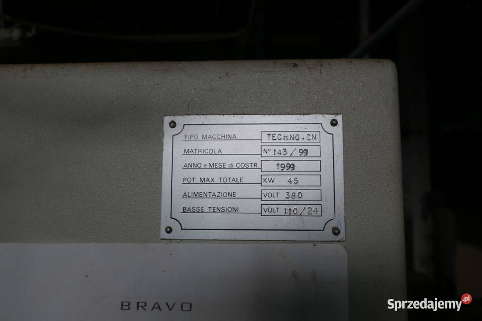 Wiertarka automatyczna BIESSE TECHNO Produkcja warmińsko-mazurskie Bartoszyce sprzedam