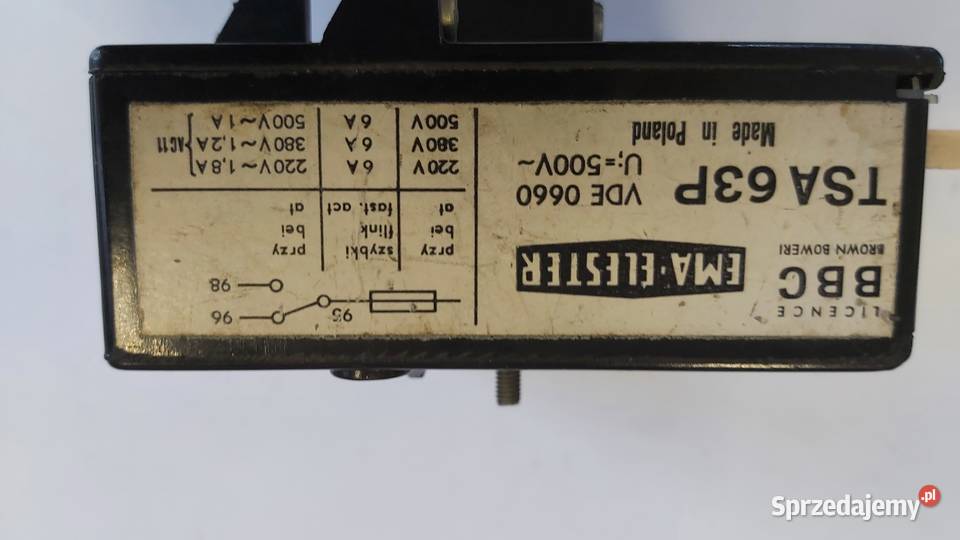 Przekaźnik TSA 63P EMAELESTER 2540A Wyszków