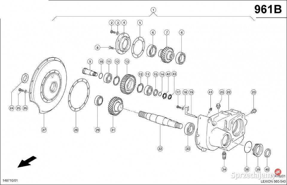 Claas Lexion 560 OBUDOWA PRZEKŁADNI 0007703271 wielkopolskie Jastrzębniki