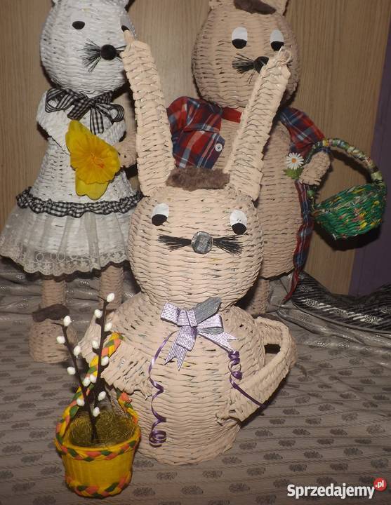 Zając papierowa wiklina sprzedam