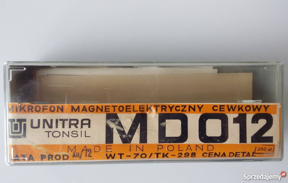 Mikrofon Unitra Tonsil MD012 zabytek elektroniki mazowieckie Warszawa
