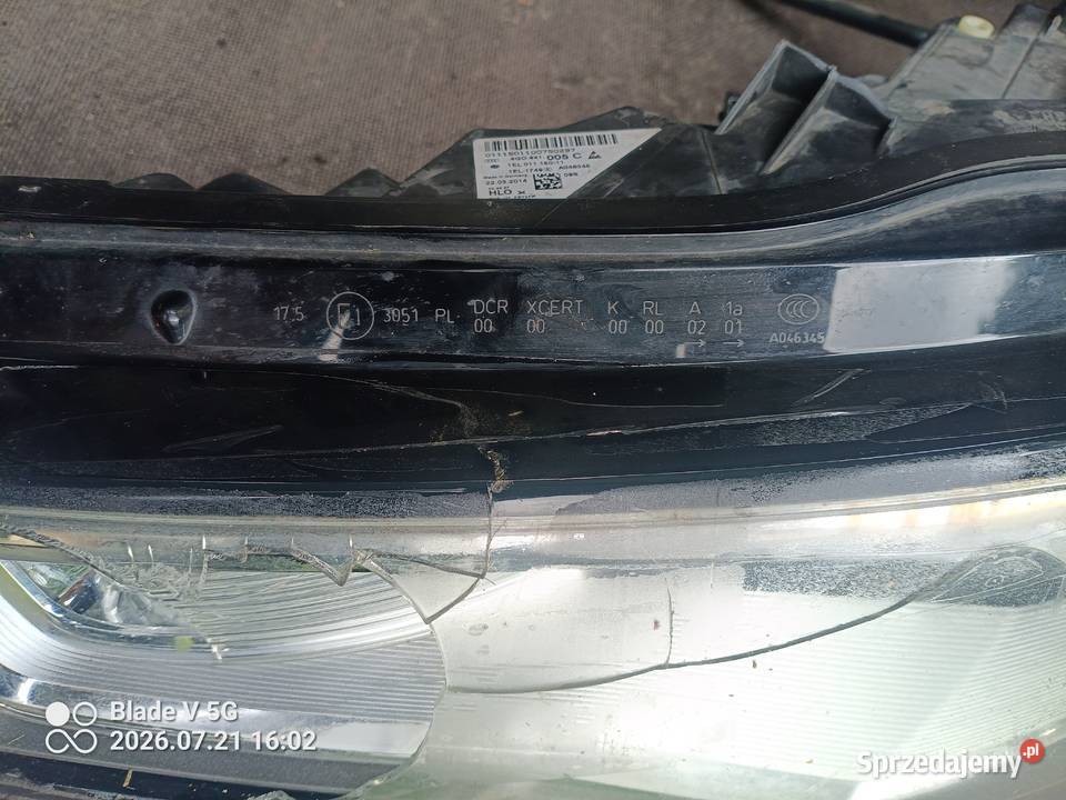 Lampa lewa audi A6c7 2014r lubelskie Lublin