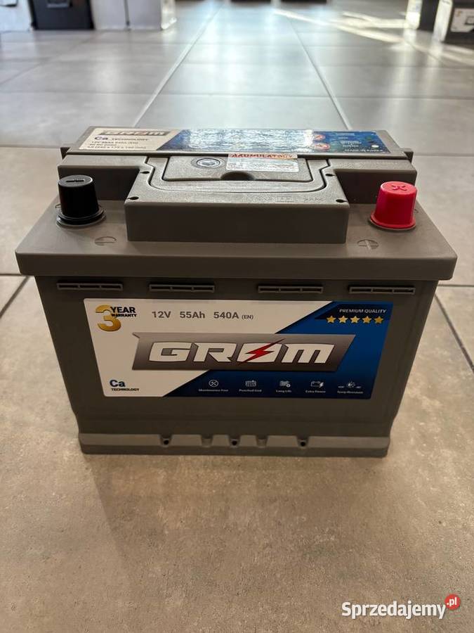 Akumulator 55Ah 540A Grom Premium podlaskie Augustów