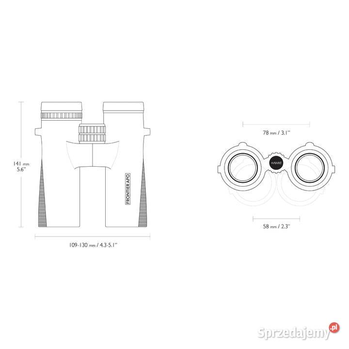 Lornetka Hawke Frontier APO 10x42 zielona mazowieckie Warszawa