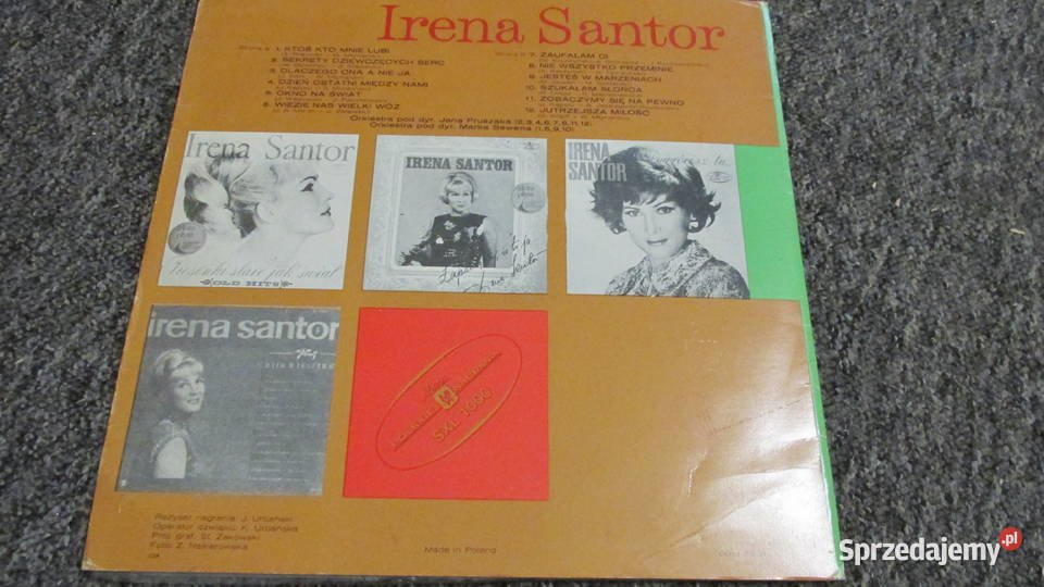 Winyl Irena Santor Jubileusz Bytom