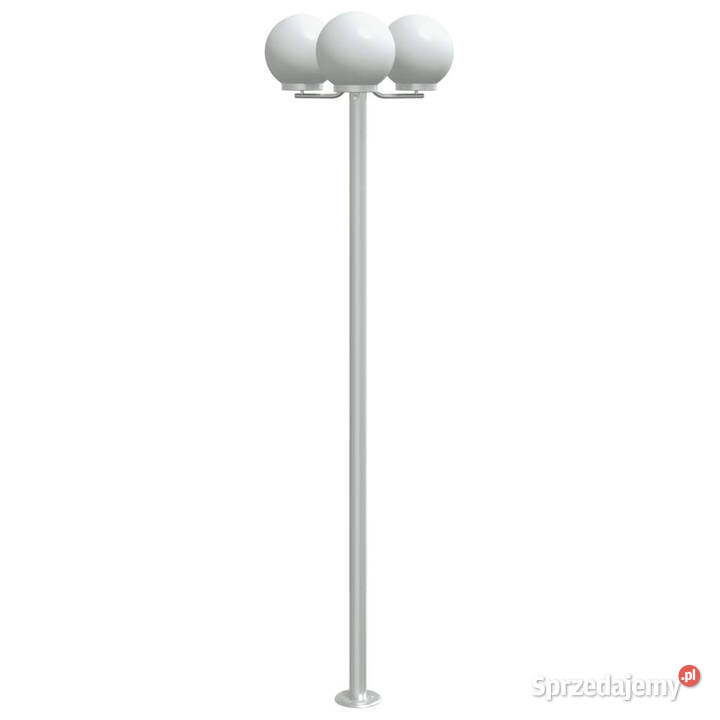 Stojące lampy ogrodowe 3 srebrne 215 stal mazowieckie