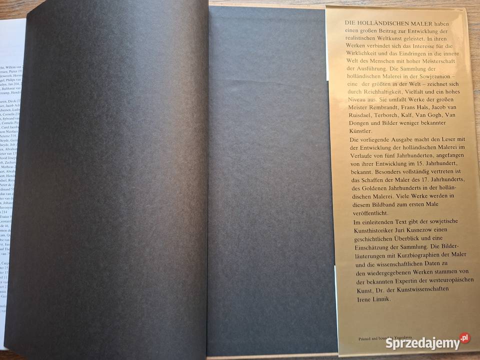 Hollandische Malerei in den Museen der twarda z obwolutą Kraków