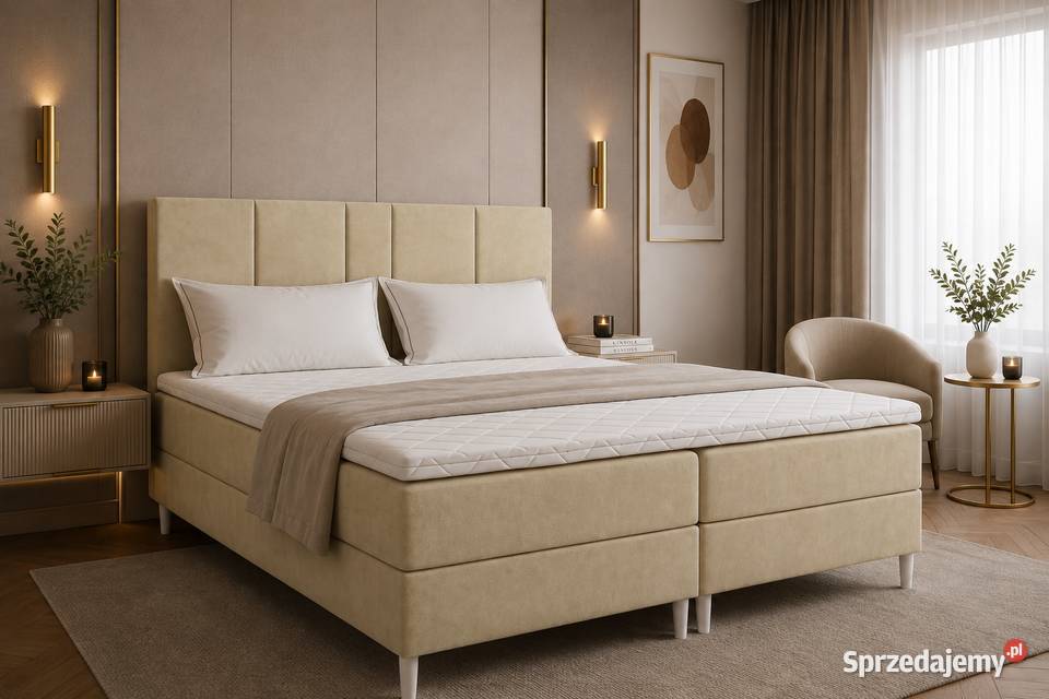 Łóżko do sypialni 160x200 Bonell drewniana rama 160cm Bolesławiec sprzedam