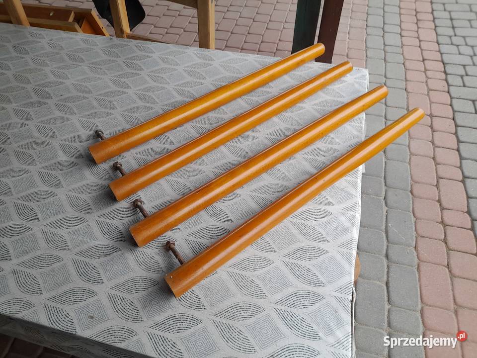Drewniane nogi do stołu prl retro Skierniewice