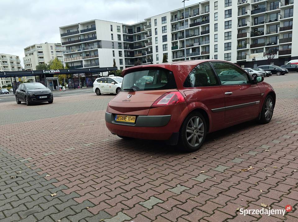 Renault Megane 2 coupe 20 benzyna xenon klima światła przeciwmgielne Warszawa
