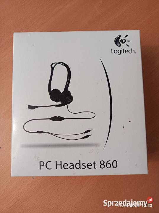 Słuchawki z mikrofonem komputerowe Logitech PC Łomianki