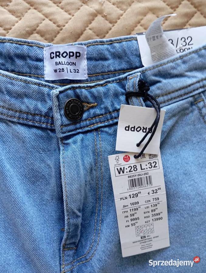 Jeansy cropp sprzedam