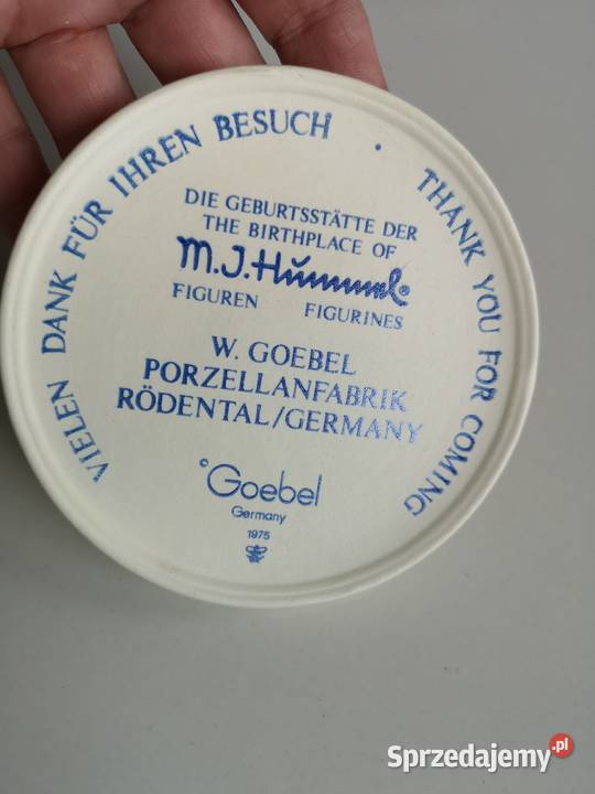 Plakietka medalion porcelanowy Goebel vintage Toruń