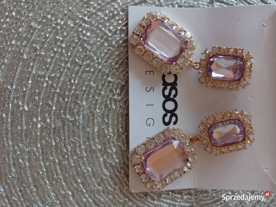 ASOS Wytworne Bogato zdobione kolczyki z Londynu Kraków