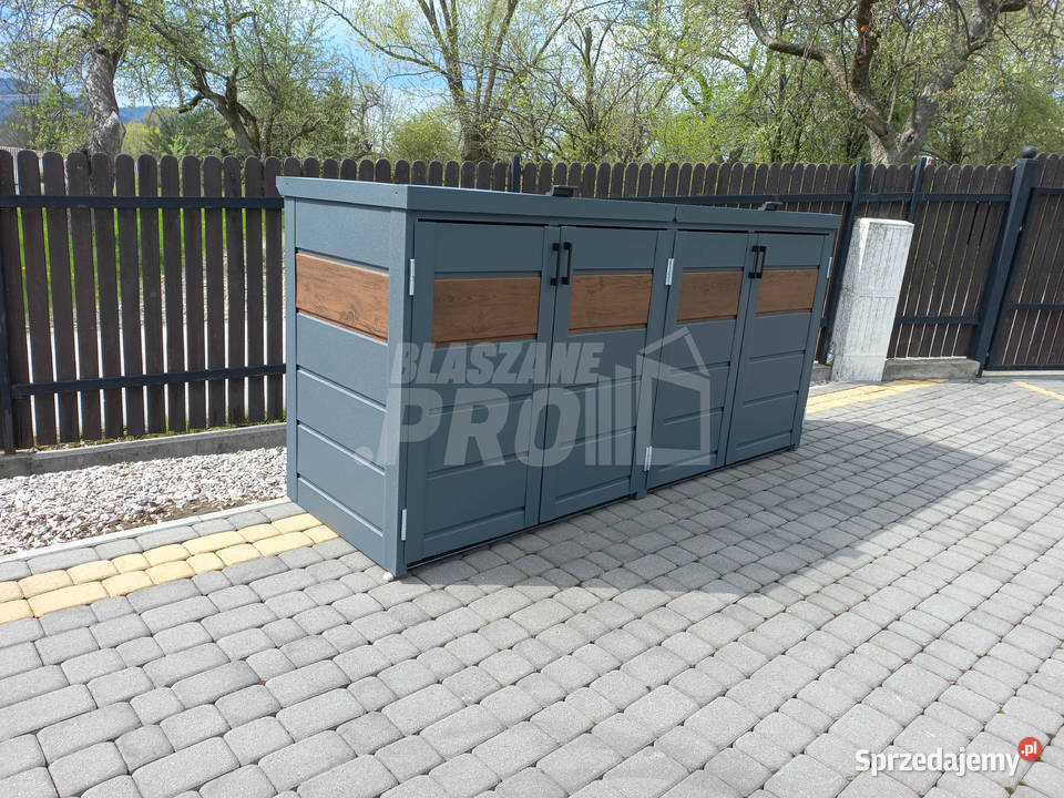 Zabudowa koszy na śmieci wiata śmietnikowa Chełm