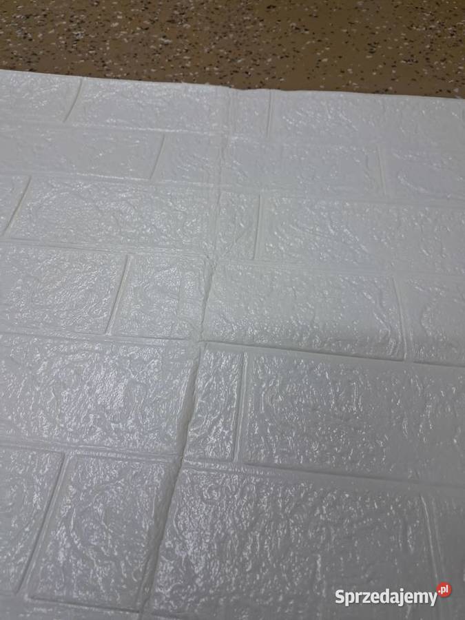 8 nowych białych samoprzylepnych paneli 3D wzór Sandomierz