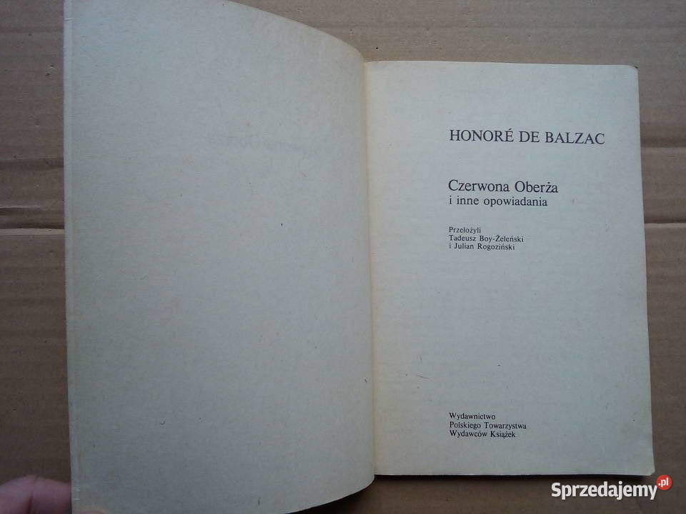 Czerwona Oberża Honore De Balzac podlaskie