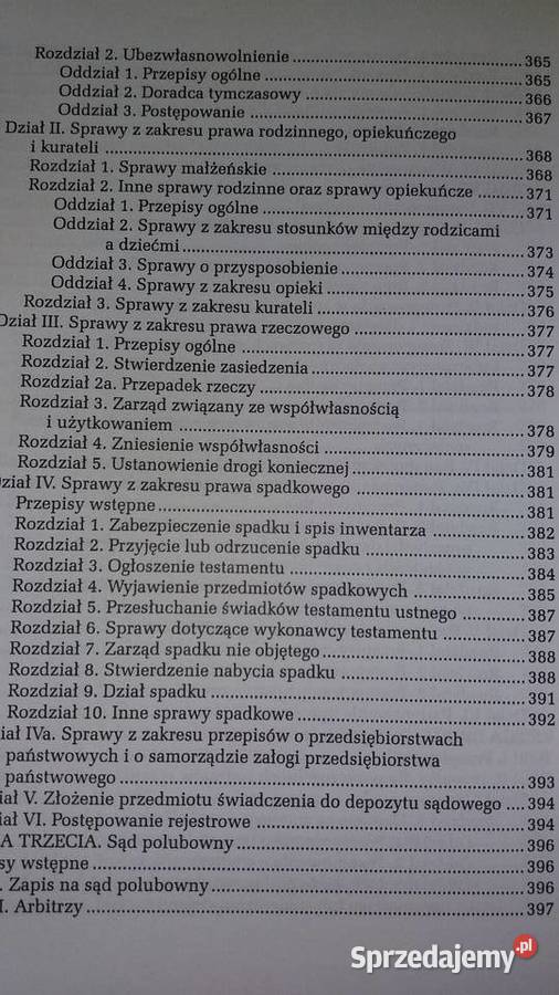 Kodeks cywilny Kodeks postępowania cywilnego Warszawa sprzedam