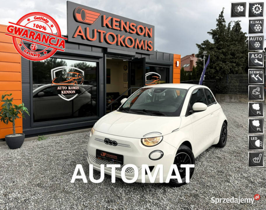 Fiat 500e Polski Salon Gwarancja baterii do 2031 klimatyzacja Bydgoszcz sprzedam
