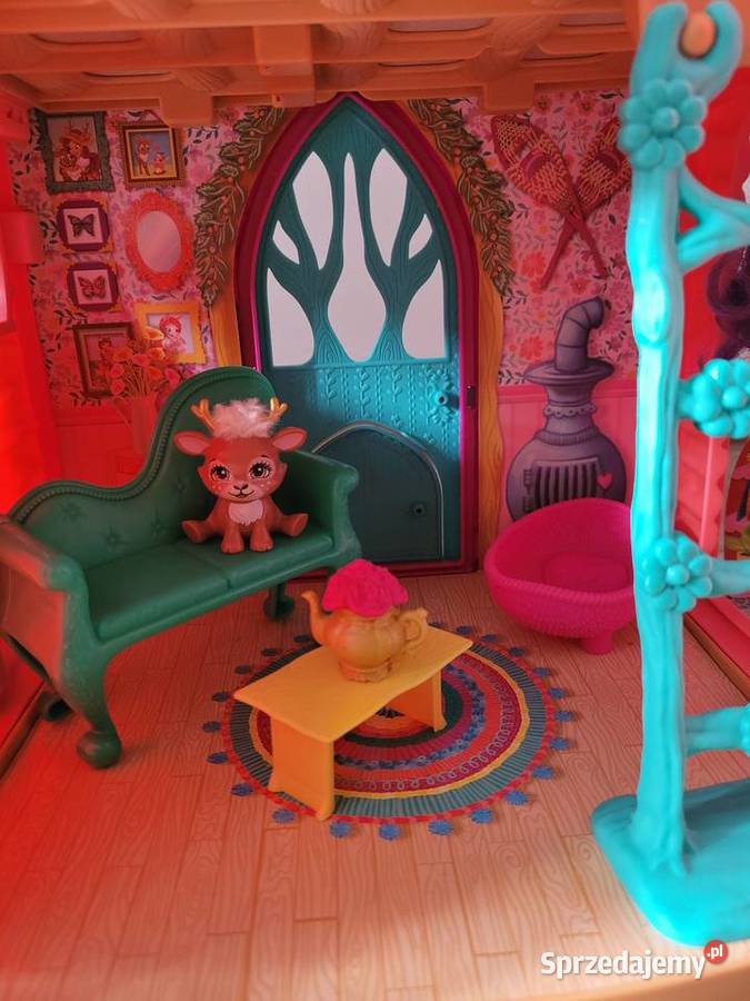 Domek enchantimals 4 laleczki 4 zwierzątka CE  Niezdara