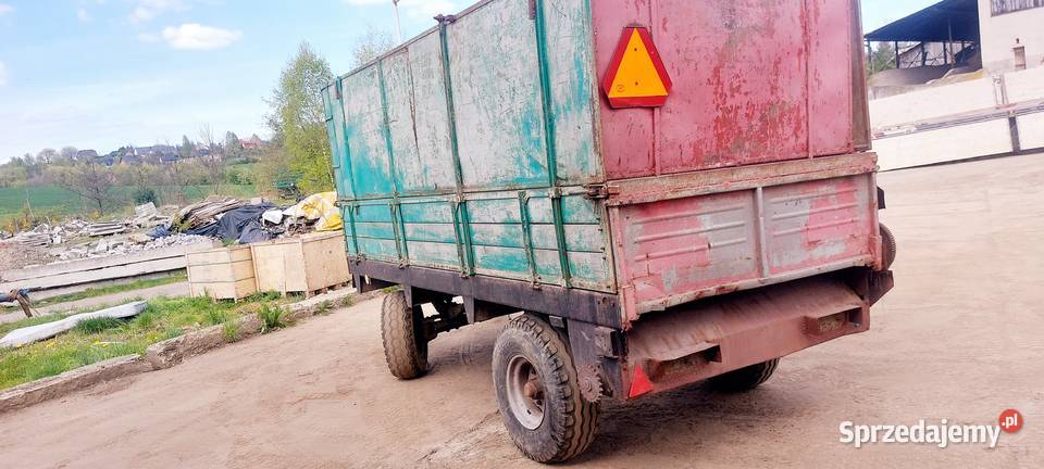 Przyczepa dwuosiowy rozrzutnik Zamarski