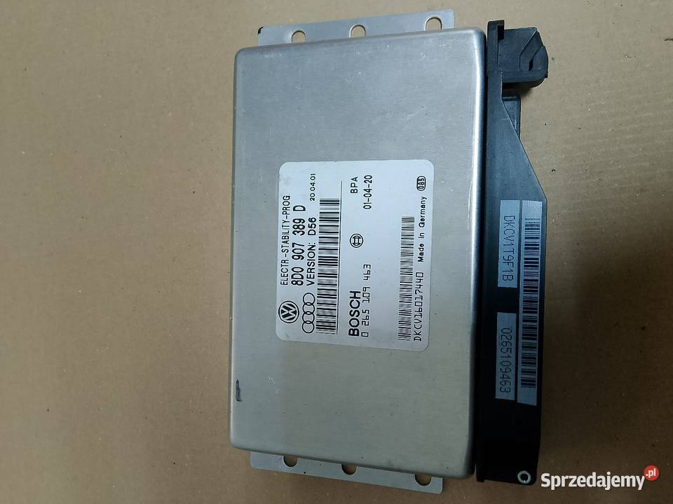 VW Passat B5 audi A6 C5 moduł ESP 8D0907389D Rok produkcji 2001 Części samochodowe śląskie Nieborowice