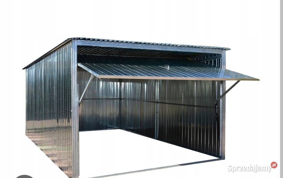 Garaż z bramą uchylaną Dębówka usługi budowlane