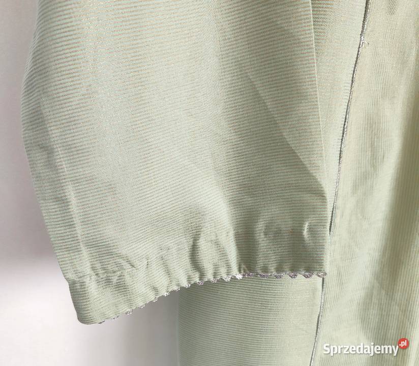 Indyjski komplet M 38 zielony złoty haftowany Szczecin sprzedam