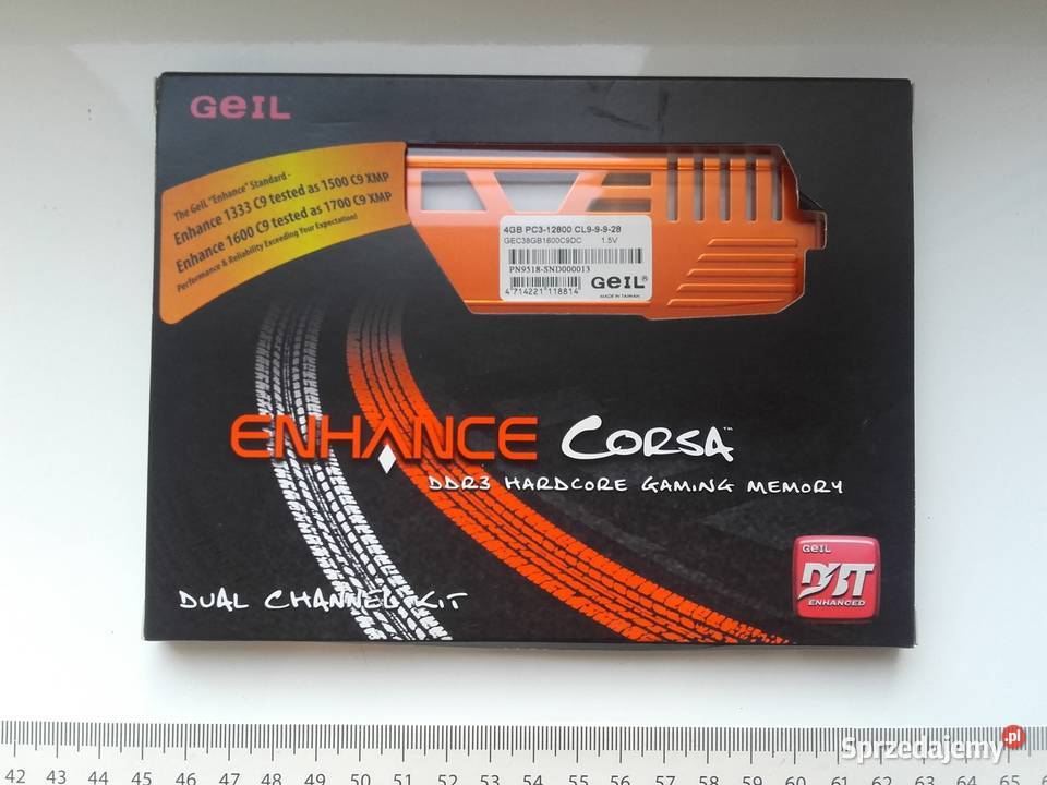 GeIL Enhance Corsa DDR3 8GB 2x4GB 1600MHz PC3 Bydgoszcz sprzedam