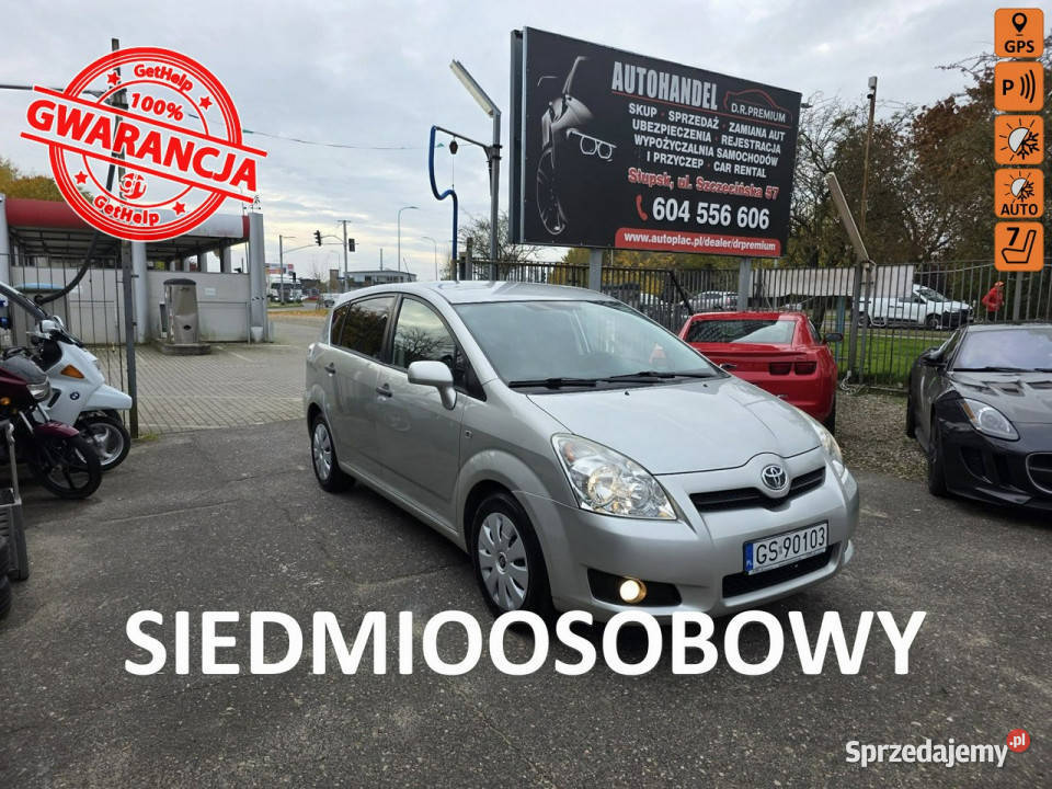 Toyota Corolla Verso 18 Benzyna 130 Klimatyzacja ESP Słupsk sprzedam