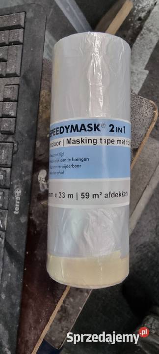 Folia malarska Speedy Mask gruba z taśmą 180 x Wykończenie małopolskie Nowy Sącz