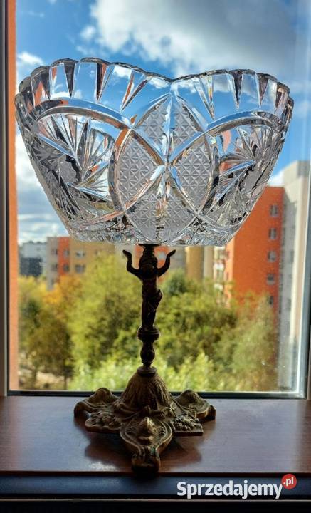 Piękna duża patera kryształowa dolnośląskie Wrocław