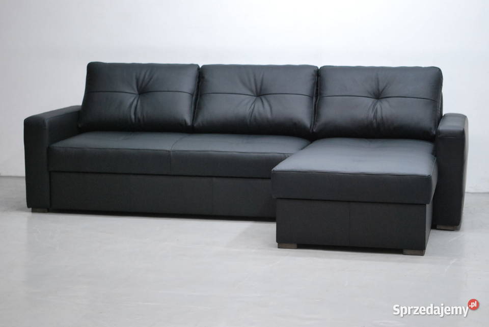 PFO czarny SKÓRA NATURALNA NAROŻNIK Z skóra Poznań sprzedam