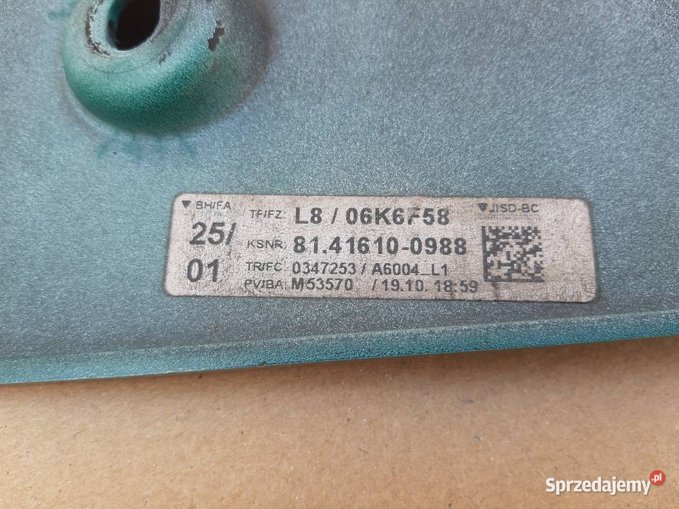 MAN TG3 TGX 21 MASKOWNICA ZAŚLEPKA REFLEKTORA ciężarowe Bieleń sprzedam