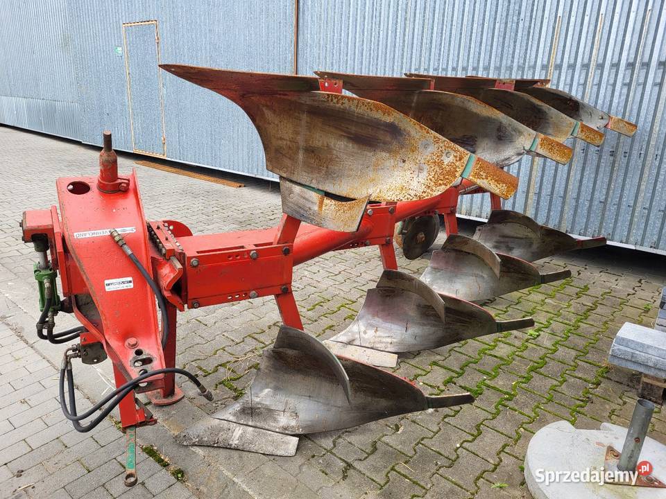 Kverneland Pług 4 skibowy obrotowy nieuszkodzony Pługi Józefów