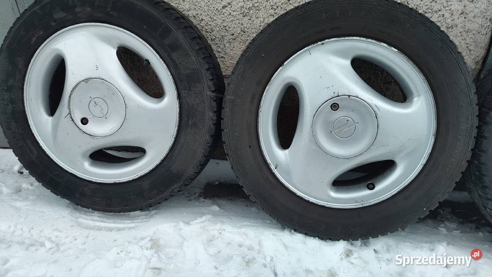 Oryginalne alufelgi OPEL 4x100 letnie opony Brześć Kujawski