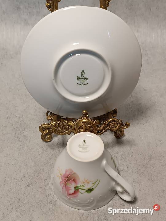 WINTERLING Kolekcjonerska Filiżanka Duet Porcelana i szkło