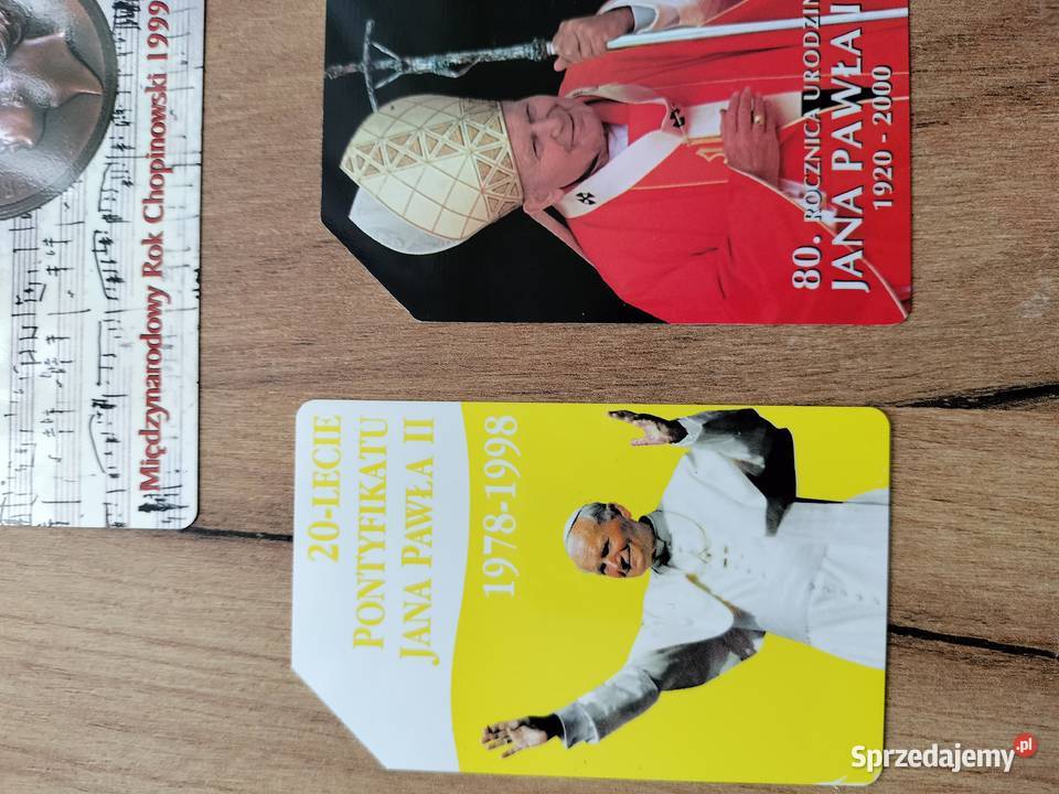 Karty telefoniczne PapieżChopin nobliści 2 Choszczno