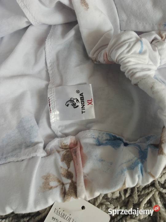 Spodnie letnie w kwiaty bawełna Rozmiar 42(XL) Chrzanów